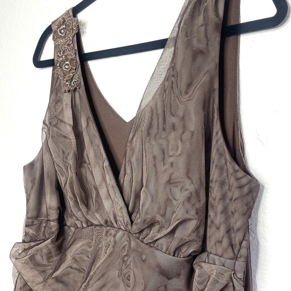 Vtg Torrid Brown Tulle Fit and Flare Dress‎ Size 14 - Picture 7 of 16